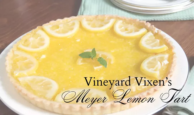 Vineyard Vixens Meyer Lemon Tart