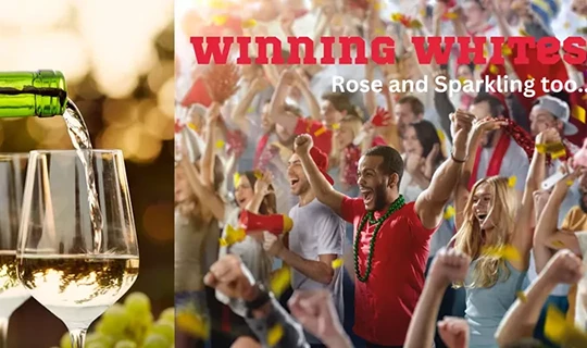 Winning white, rose and sparkling wine too