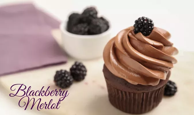 Blackberry Merlot Cupcakes