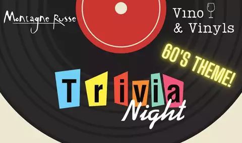 Vino & Vinyls Trivia Night: All Things 60's Img