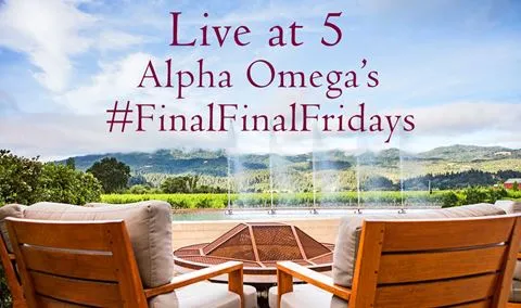 Join Alpha Omega Instagram/Facebook Live at 5 #FinalFinalFridays @AOwinery