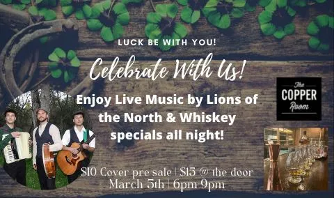 Luck be with you! March Kickoff in The Copper Room