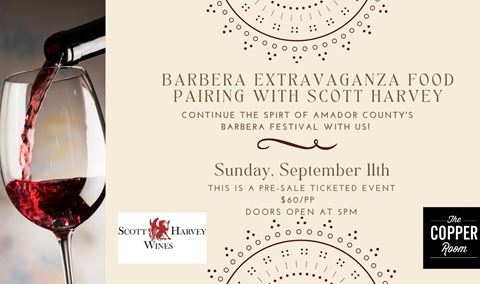 Barbera Extravaganza  with Scott Harvey Img